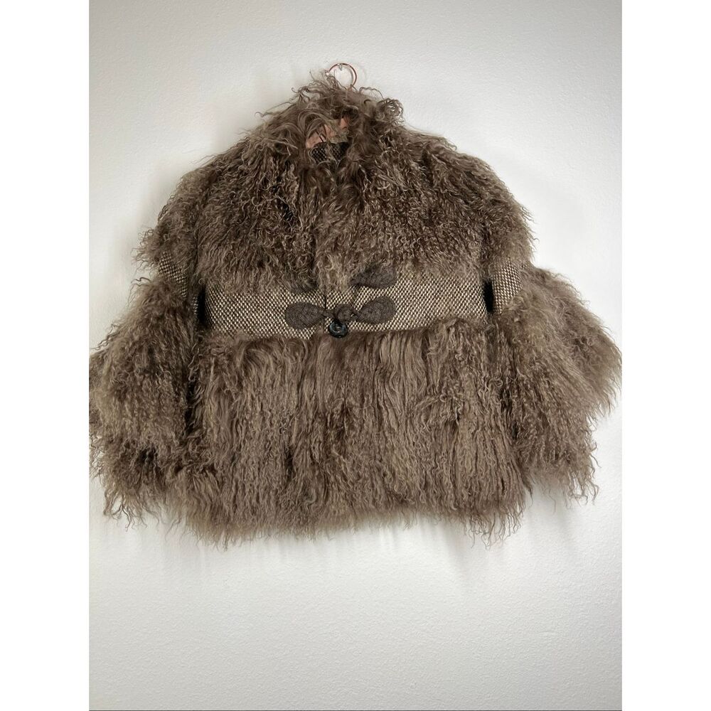 Kenzo Brown Mongolian Shearling Fur Jacket - Picture 3 of 14
